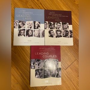 Leading Men, Leading Ladies, And Leading Couples Book Bundle By TCM